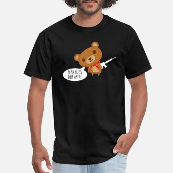Gun Control Bear Hugs Not Arms Peaceful 